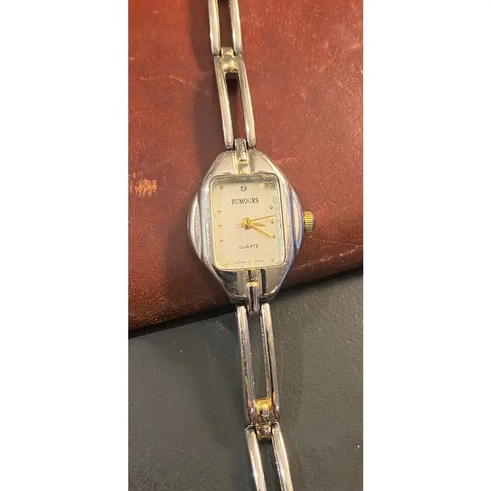Women's Two Tone Bracelet Band Quartz Watch by Rumours